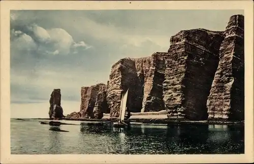 Ak Helgoland, Hengst und Felspartie an Nordwestspitze