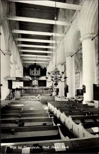 Ak Wijk bij Duurstede Utrecht, Ned. Herv. Kerk, Innenansicht