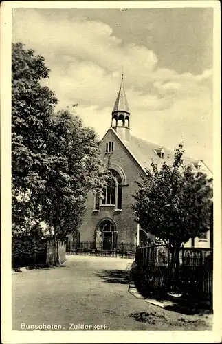 Ak Bunschoten Spakenburg Utrecht Niederlande, Zuiderkerk