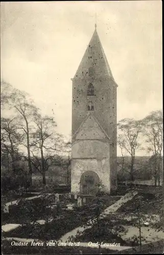 Ak Oud Leusden Utrecht Niederlande, Oudste Toren van ons land