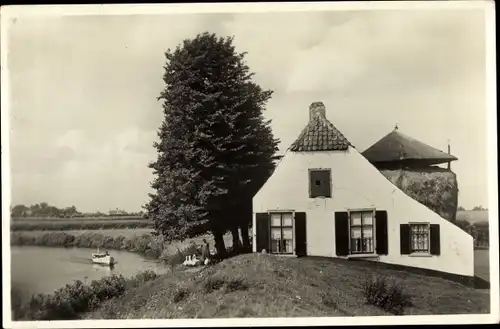 Ak Baarn Utrecht Niederlande, Huisje aan de Eem