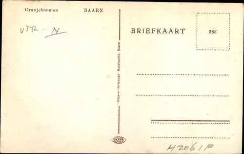 Ak Baarn Utrecht Niederlande, Oranjeboomen