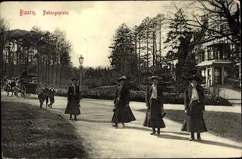 Ak Baarn Utrecht Niederlande, Pekingsplein, Kutsche