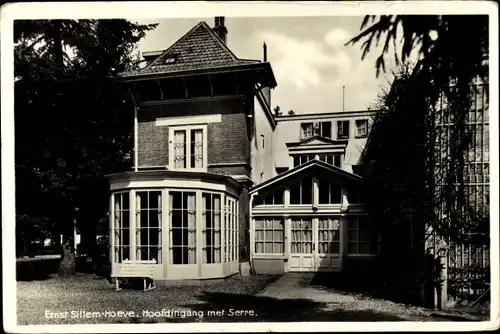 Ak Lage Vuursche Baarn Utrecht Niederlande, Ernst Sillem Hoeve, Hoofdingang met Serre