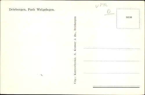 Ak Driebergen Utrecht Niederlande, Park Welgelegen