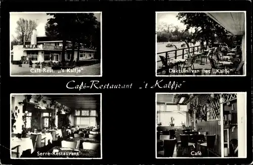 Ak De Bilt Utrecht Niederlande, Café Restaurant 't Kalfje, Terrasse