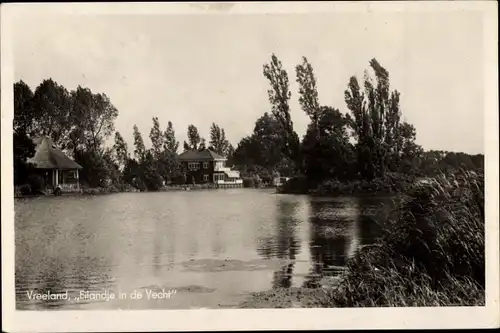 Ak Vreeland aan de Vecht Utrecht, Eiland in de Vecht