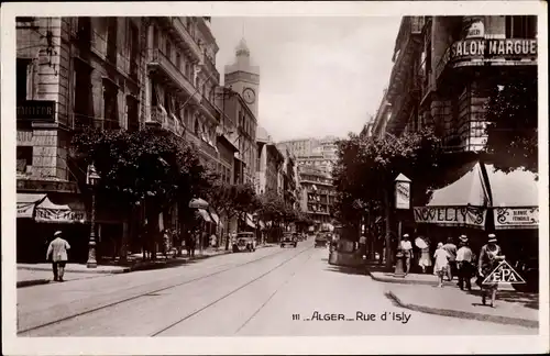 Ak Algier Alger Algerien, Rue d'Isly