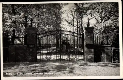 Ak Rhenen Utrecht, Grebbe, Militaire Begraafplaats