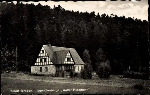 Ak Jonsdorf in Sachsen, Jugendherberge Walter Husemann