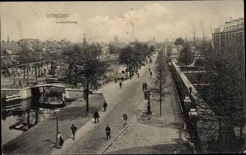 Ak Utrecht Niederlande, Leidscheweg