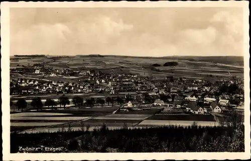 Ak Zwönitz im Erzgebirge Sachsen, Panorama