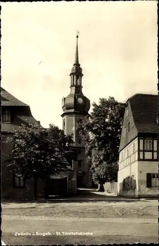Ak Zwönitz im Erzgebirge Sachsen, St. Trinitatiskirche
