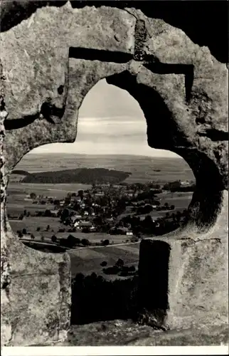 Ak Frauenstein im Erzgebirge, Burgruine, Blick nach Kleinbobritzsch