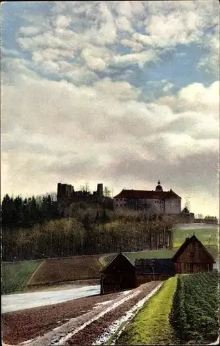 Ak Frauenstein im Erzgebirge, Schloss Frauenstein