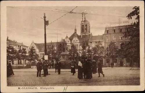 Ak Mönchengladbach am Niederrhein, Königsplatz, Deutsches Haus