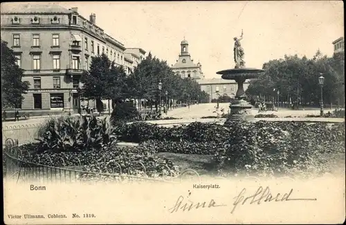 Ak Bonn, Partie auf dem Kaiserplatz