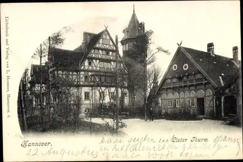Ak Hannover in Niedersachsen, Lister Turm, Fachwerkhaus