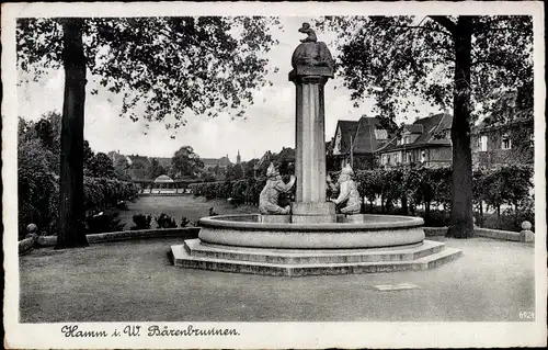 Ak Hamm in Westfalen, Bärenbrunnen