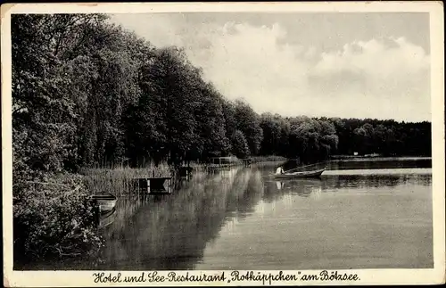 Ak Strausberg in der Mark, Hotel Rotkäppchen am Bötzsee