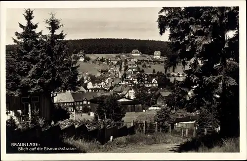 Ak Braunlage im Oberharz, Blick auf die Bismarckstraße