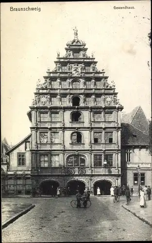 Ak Braunschweig, Gewandhaus, Weinhandlung Bierstube