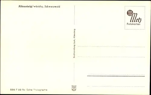Ak Altensteig im Schwarzwald Württemberg, Panorama