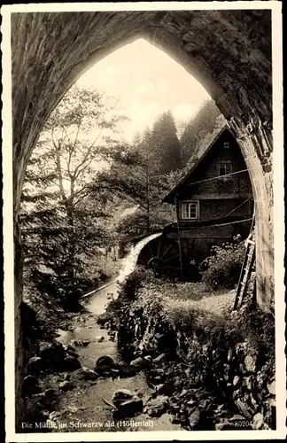 Ak Posthalde Breitnau im Schwarzwald, Höllental, Die Mühle im Schwarzwald