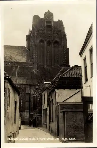 Ak Wijk bij Duurstede Utrecht, Stadstoren met N.H. Kerk