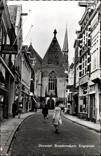 Ak Deventer Overijssel Niederlande, Broederenkerk, Engestraat