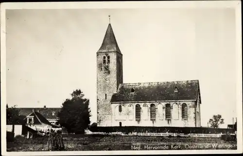 Ak Oosterland Wieringen Nordholland, Ned. Herv. Kerk