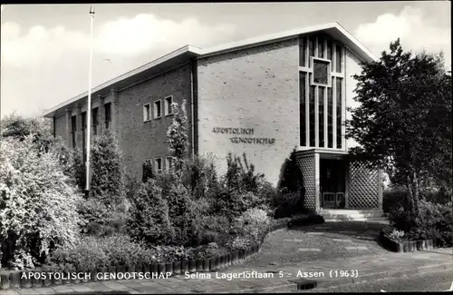 Ak Assen Drenthe Niederlande, Apostolisch Genootschap, Selma Lagerlöflaan 5