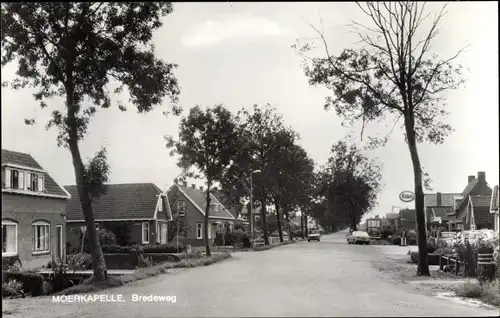 Ak Moerkapelle Südholland, Bredeweg, Esso Tankstelle