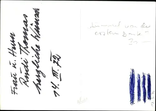 Ak Schauspieler Bruno Hübner, Portrait, Autogramm 1972