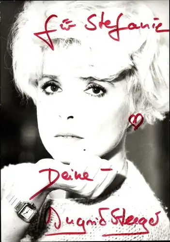 Ak Schauspielerin Ingrid Steeger, Portrait, Autogramm