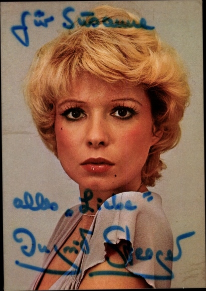 Ak Schauspielerin Ingrid Steeger Portrait Autogramm Nr 3732657 Oldthing Ansichtskarten