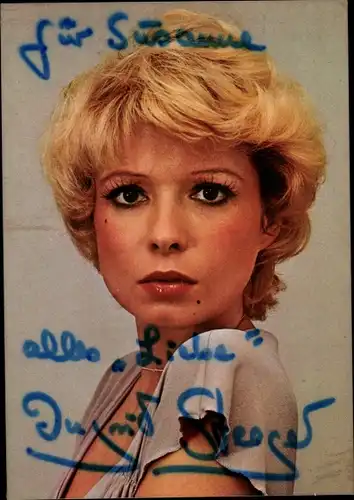 Ak Schauspielerin Ingrid Steeger, Portrait, Autogramm