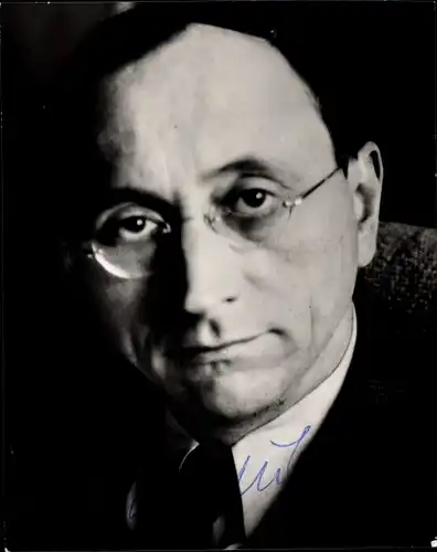 Ak Schauspieler Bruno Hübner, Portrait, Autogramm