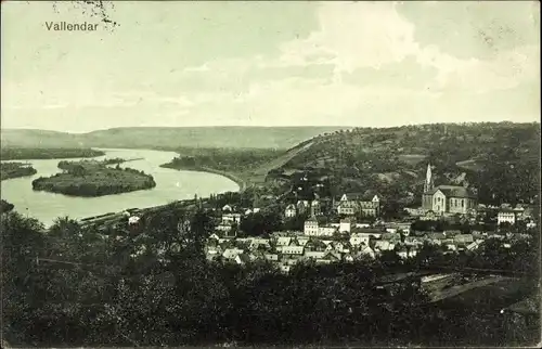 Ak Vallendar am Rhein, Panorama