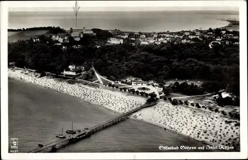 Ak Ostseebad Göhren auf Rügen, Blick aus der Vogelschau