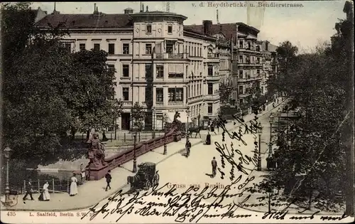 Ak Berlin Tiergarten, v. d. Heydtbrücke und Bendlerstraße