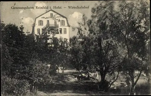 Ak Reinfeld in Holstein, Genesungsheim, Wirtschaftshof
