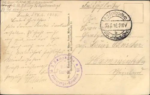 Ak Dompierre Becquincourt Somme, Kriegszerstörung 1. WK