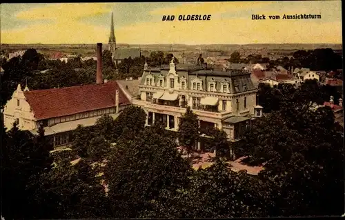 Ak Bad Oldesloe in Schleswig Holstein, Blick vom Aussichtsturm