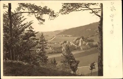 Ak Buchfart Thüringen, Teilansicht, Gasthof Zum goldenen Stern