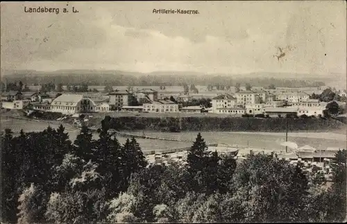 Ak Landsberg am Lech Oberbayern, Artillerie-Kaserne