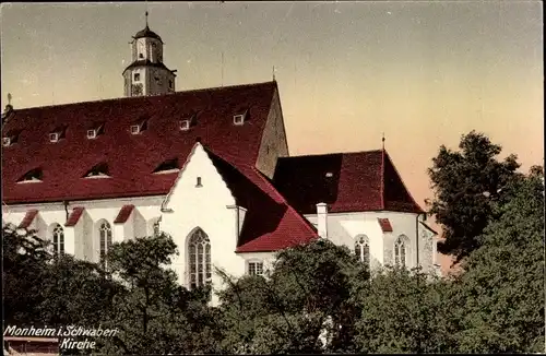 Ak Monheim in Schwaben, Kirche