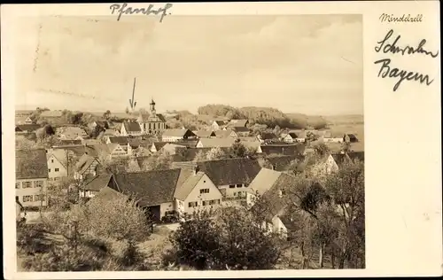 Ak Mindelzell Ursberg in Schwaben, Blick auf den Ort