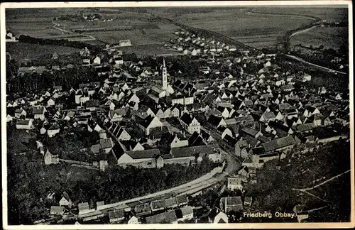 Ak Friedberg in Bayern, Luftbild