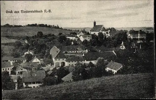 Ak Niederviehbach Niederbayern, Totalansicht